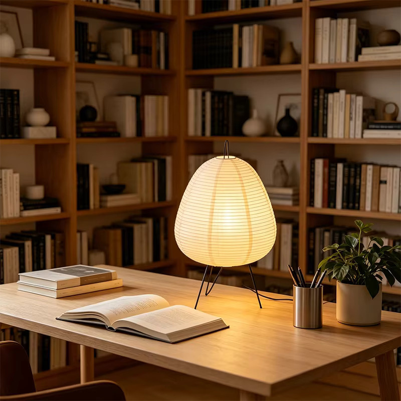 Nordische Wabi-Sabi LED-Schreibtischlampe in Weiß mit USB-Betrieb und warmweißem Licht - Bild 2