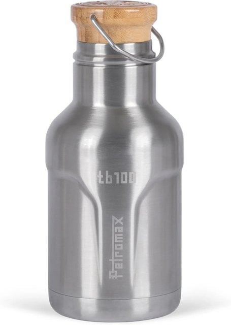 Petromax Isolierflasche TB100 in Silber, 1 Liter, BPA-frei - Bild 1