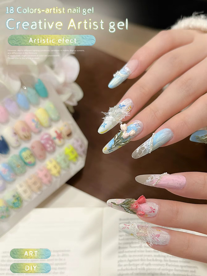 MORDDA Nagelgel, 18 Farben, Semi Permanent Nail Art - Bild 2