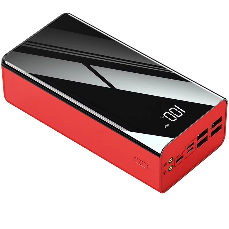 InTessry Powerbank mit 50000mAh Kapazität in Schwarz, schnelles USB-Ladegerät mit LED-Anzeige und Taschenlampe für iPhone, Android und digitale Geräte - Bild 5