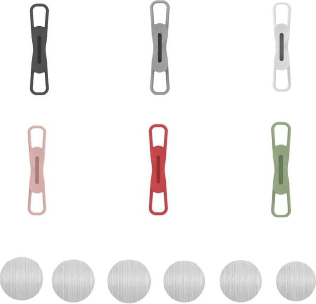 Binchi Outdoor Product Magnetischer Stiftehalter Set aus Metall, 236 Stück, Verstellbarer Stifthaken für Schreibtisch, Kühlschrank und Whiteboards, Farbe: Weiß/Mehrfarbig - Bild 1