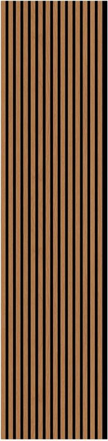 FN Acustico Akustikplatte aus PET und MDF in Eiche Braun, B: 572,5 cm, H: 19 cm, T: 240 cm - Bild 1
