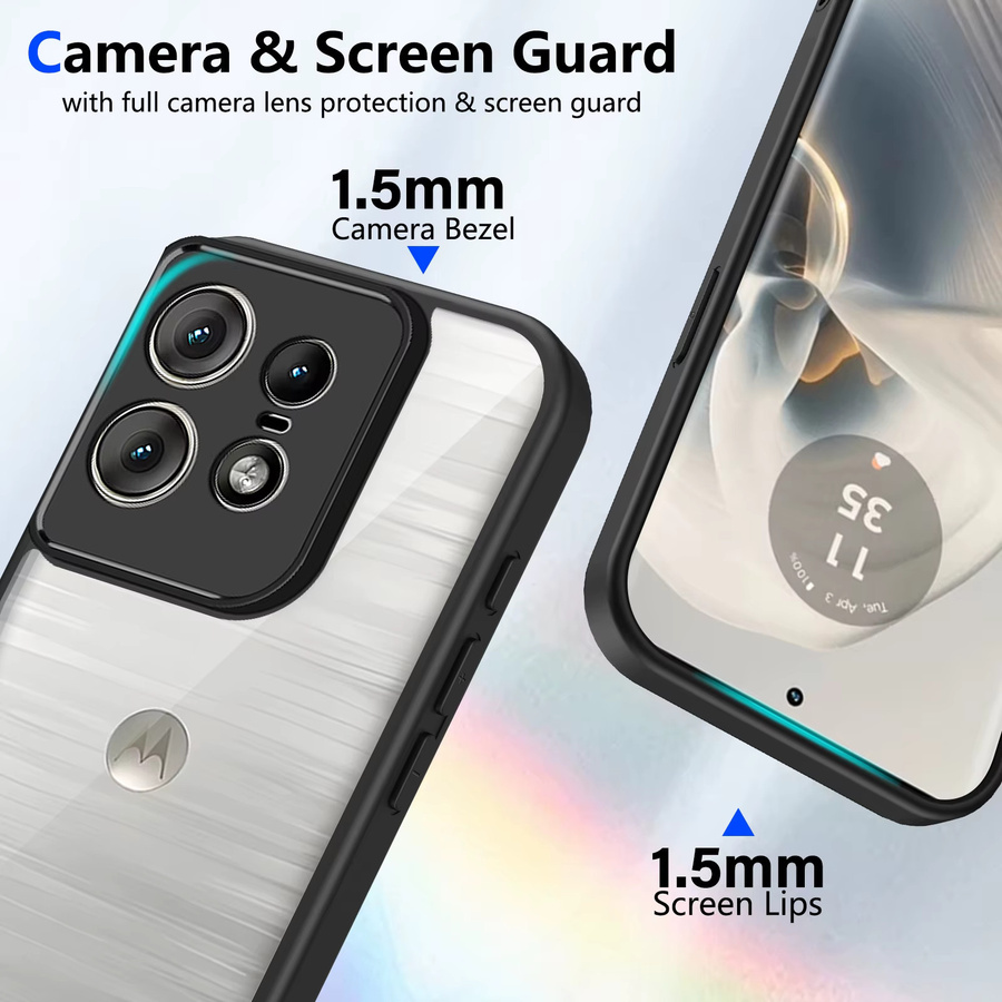 Panbon Schutzhülle für Motorola Edge 70 60 Pro 50 Fusion 40 NEO 40 5G G14 G84 G04 G24 G04S E14 E15 G15 Power G34 G35 G54 G64 G56 G75 G84 G86 in Blau - Bild 3