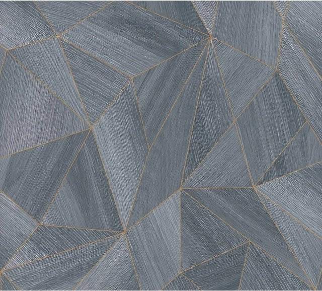 Profhome Grafik Tapete 361333-GU Modern Geometrisch Matt in Grau und Schwarz, Breite: 0,53 m, Länge: 10,05 m - Bild 1