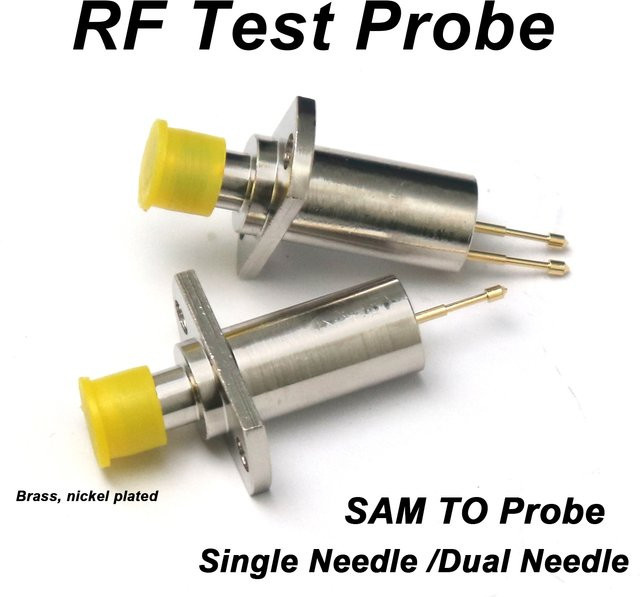 DYKBmetered RF-Testsonde SMA mit Einzel- und Doppelnadelspitze in Silber für Hochfrequenz-Spektrumanalysatoren, Signalverfolgung und LNA - Bild 1
