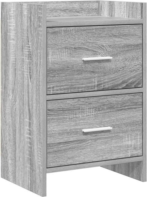 vidaXL Nachttisch in Grau Sonoma aus Holzwerkstoff, modern, B/T/H: 40 x 30 x 60 cm - Bild 1