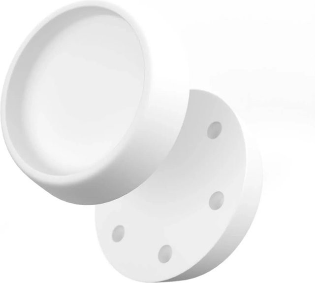 Bauheld Gummifüße Schwingungsdämpfer aus Kunststoff in Weiß, 4 Stück, Durchmesser: 67 mm, Höhe: 60 mm - Bild 1