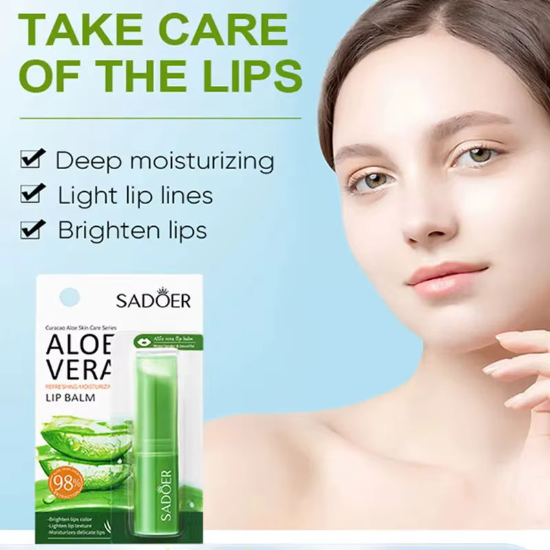 Sadoer Aloe Vera Lippenbalsam, Glänzend, Unisex - Bild 2