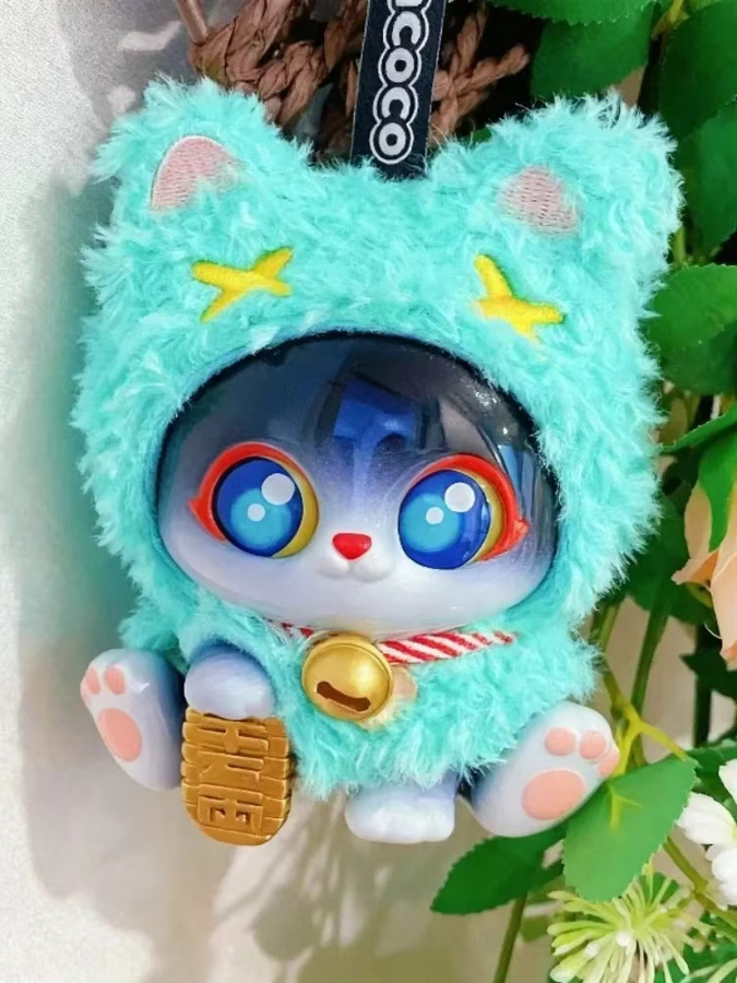 SUPERGG PICOCO Umhang Katze Plüsch Blind Box, Maneki Neko Anhänger - Bild 4