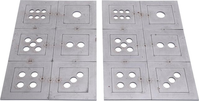 2 Stück OutsideWorld Stahl Schweißübungs-Coupons als 6-seitige Würfel für die Metallverarbeitung in Grau - Bild 1