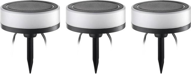 Lindby Kyren Smart Home LED Wegbeleuchtung für Garten und Terrasse, 3-flammig, RGBW, dimmbar, Schwarz - Bild 1