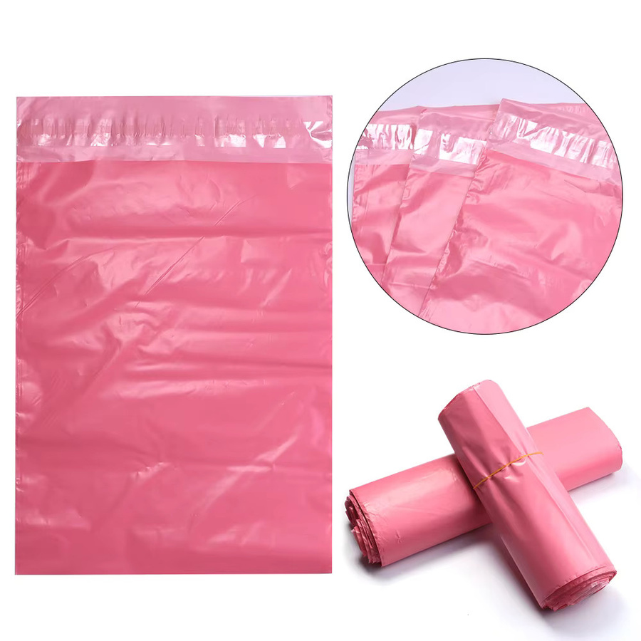 Wasserdichte Versandtaschen aus Kunststoff mit selbstklebender Dichtung in Pink - Bild 5