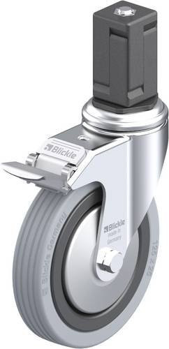 Blickle LKRA-VPA 125K-11-FI-FA-EV17 Lenkrolle mit Feststeller in Grau und Schwarz, Rad-Durchmesser: 125 mm, Tragfähigkeit: 100 kg - Bild 1