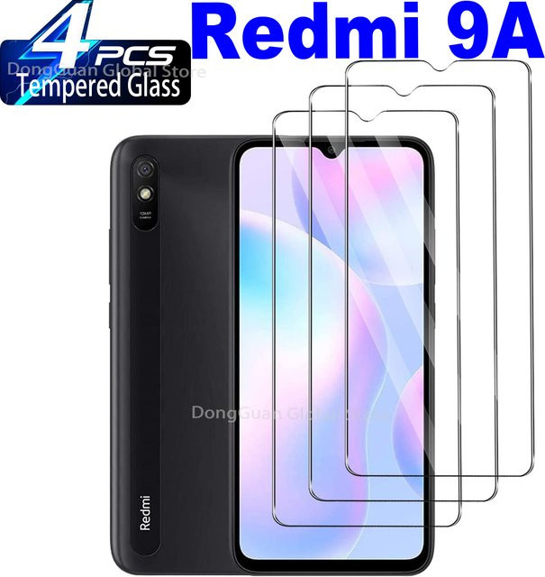 Xiaomi Displayschutzfolie aus gehärtetem Glas für Redmi 9A, 9AT und 9A Sport, 6,53 Zoll, transparent - Bild 1