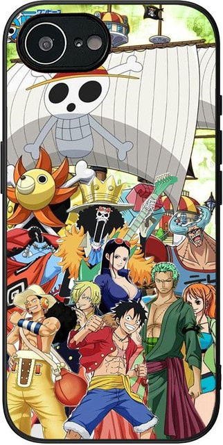 Handyhülle im One Piece Design mit Roronoa Zoro, Luffy und Nami für Samsung Galaxy S25 S24 S23 S22 S21 Ultra Plus FE A55 A16 A15 5G, Multicolor - Bild 1