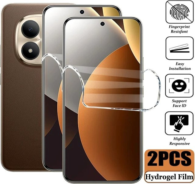 2 Stück Ultra HD Hydrogel-Displayschutz für Xiaomi Redmi Note 15 14 13 12 11 10 Pro Plus transparent - Bild 1