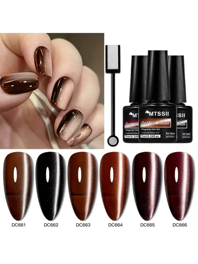 Mtssii Gel Nagellack Set, Glänzend, 7 Stück - Bild 6