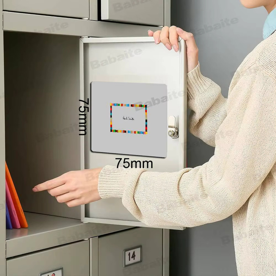 Paul Smith Kühlschrankmagnet mit Logo und gestreiftem Design, personalisierter magnetischer Fotohalter in quadratischer Form - Bild 2