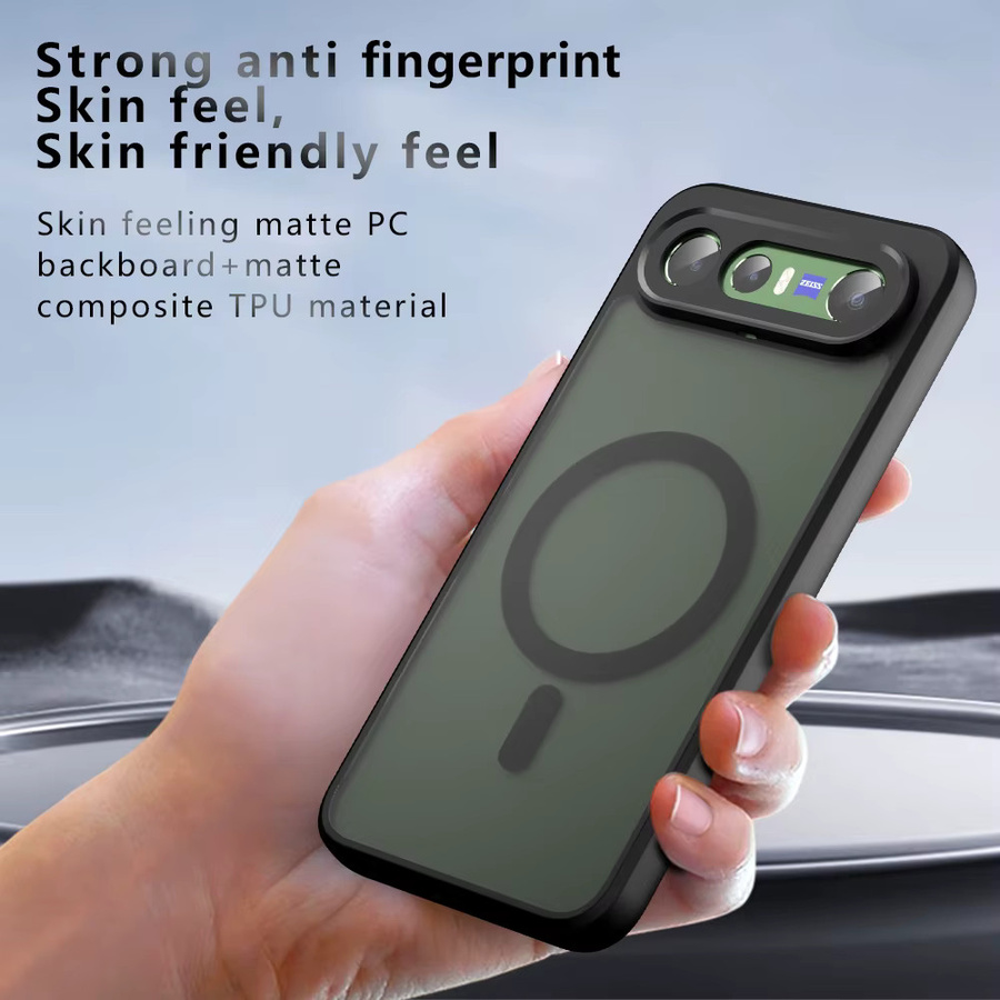 Vivo Deluxe Acryl Odd Armor Magnetische Mattierte Schutzhülle für Vivo x300 FE und s50 pro, Stoßfeste Hülle in Schwarz oder Weiß - Bild 6