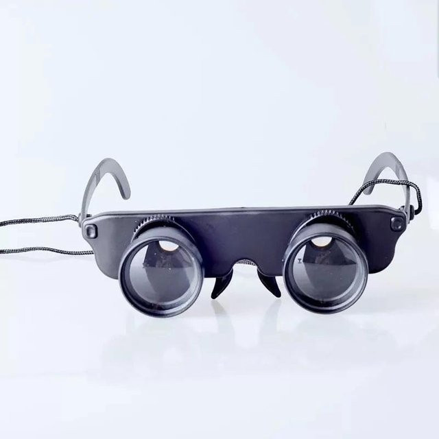 Angelfernrohr Sonnenbrille, Schwarz, Grau, Kunststoff, Vollrand, Rund - Bild 1
