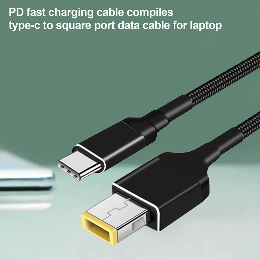 Lenovo USB-C zu USB Slim Square Tip PD Netzkabel für Laptop, 1,8 m Länge - Bild 3