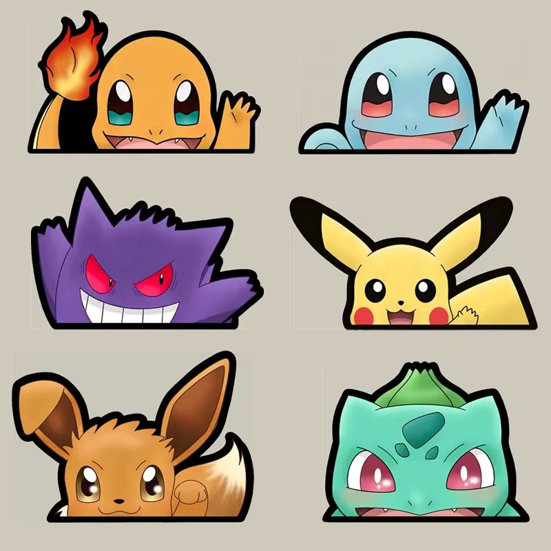 Bandai Pokémon Kreative Auto Aufkleber, Zubehör, Bunt / Mehrfarbig - Bild 2