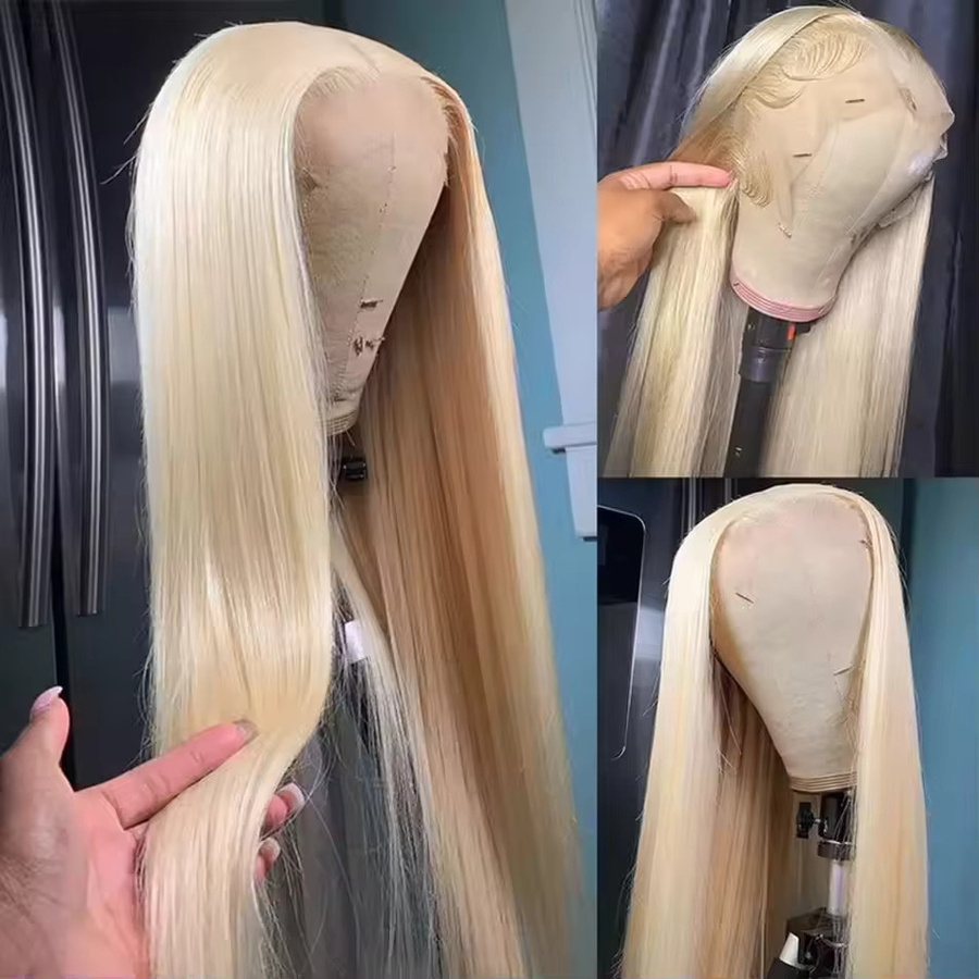 MissDorxuan Lace-Front-Perücke, Honigblond, Echthaar, Damen - Bild 3
