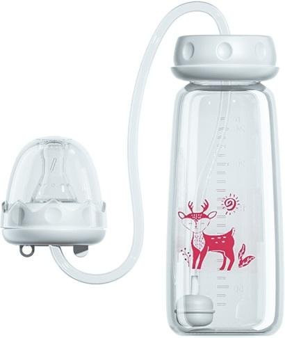 LydiaBlack Anti-Kolik Babyflasche mit weichem Sauger, BPA-frei, Rosa, 240 ml - Bild 1