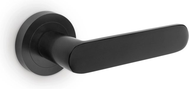 Emuca Mackay Tieftürdrückergarnitur mit D50 mm Rosette in Aluminium Nickel Satiniert Matt - Bild 1