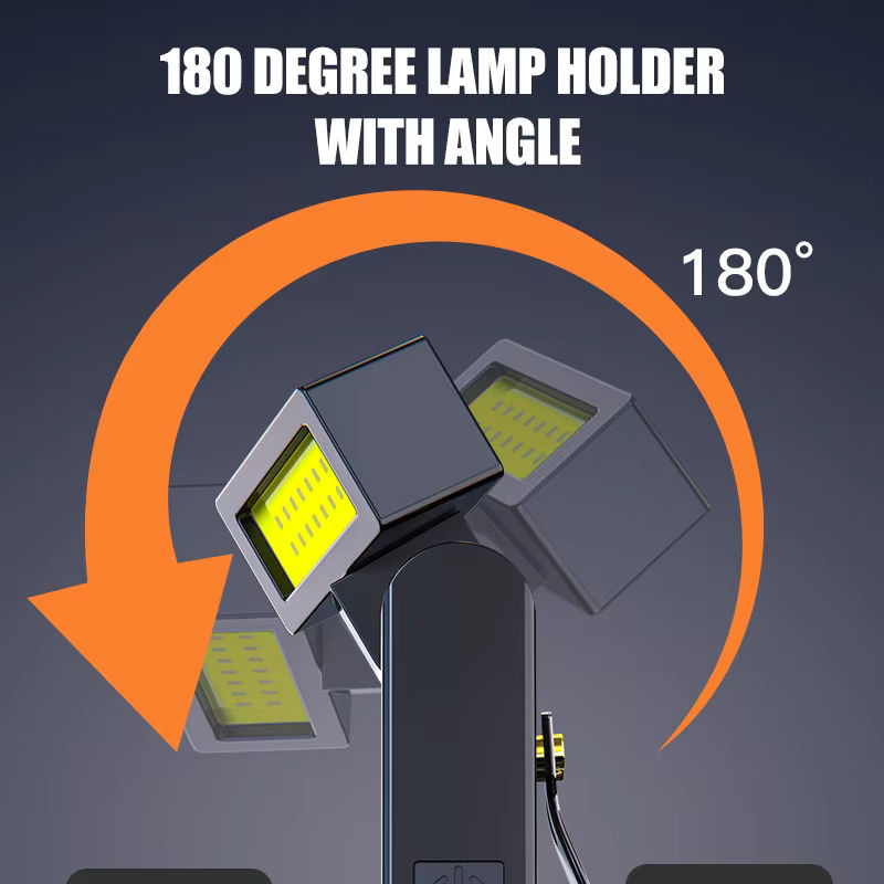 Wiederaufladbare magnetische COB-Arbeitsleuchte in Schwarz als LED-Notfalllampe und Nachtlicht - Bild 3