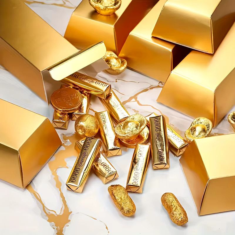 18 oder 36 Stück goldene Bar-Geschenkboxen mit Piratenmotiv für Süßigkeiten und Spielzeug - Bild 2