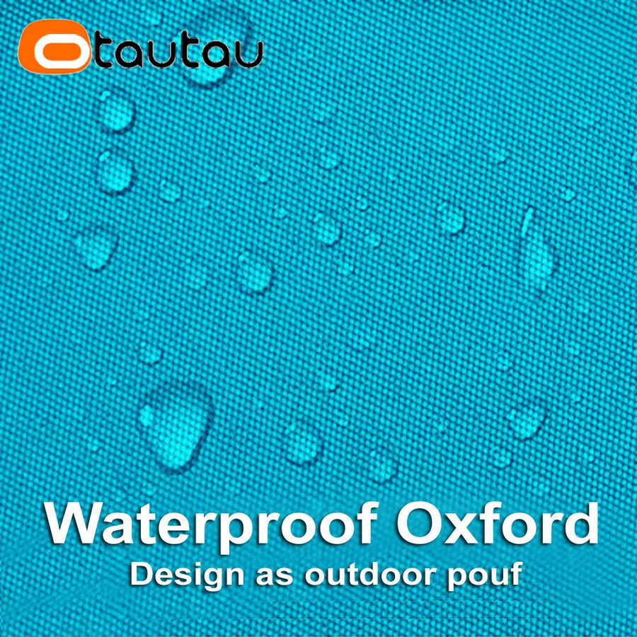 OTAUTAU Outdoor-Sitzsackbezug SF059 für Garten und Schwimmbad, Farbe: Weiß/Türkis - Bild 5