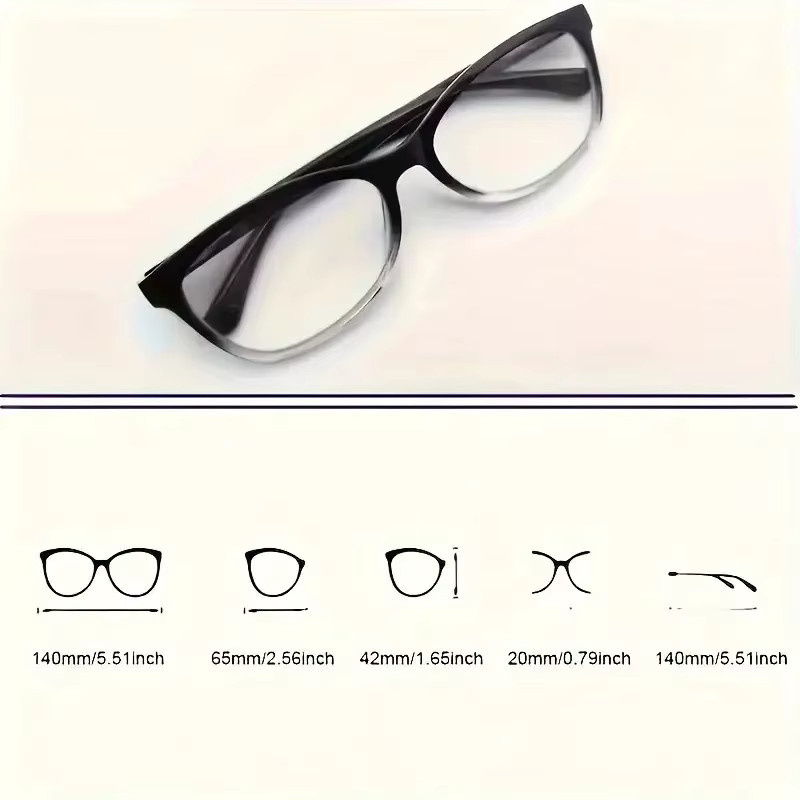 MJYIWANG Lesebrille, Unisex, Vollrand, rechteckig, Schwarz, Kunststoff - Bild 4