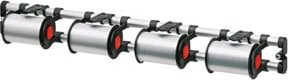 Rocholz Wandabroller VARIO Bandabroller für 4 Spulen in Silber aus Metall - Bild 1