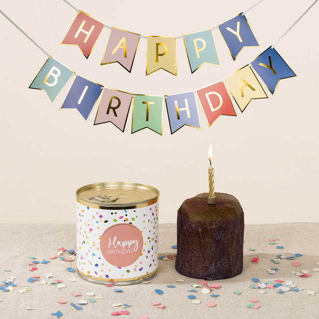 BLUME2000 Geschenkset Happy Birthday to go Brownie 160 g - Bild 1