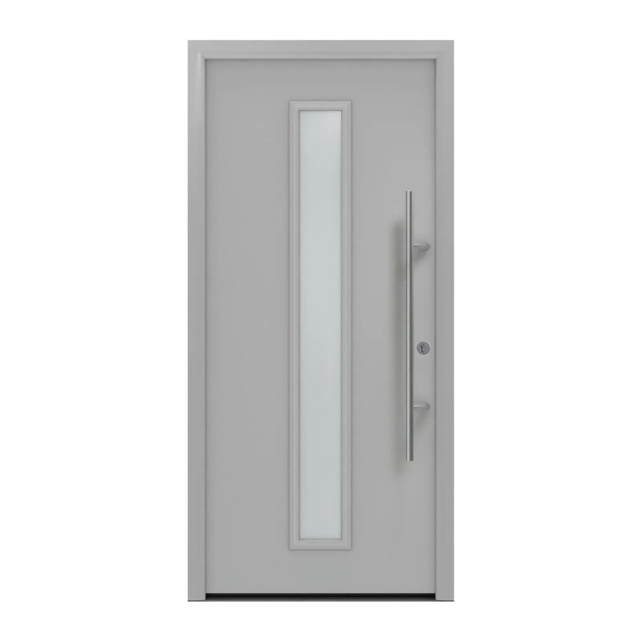 EcoStar Haustür Isopro Secur IPS 020S in Weißaluminium mit Glaseinsatz, RC2, B/H: 110 x 210 cm, DIN Rechts - Bild 2