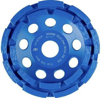 PFERD Diamant-Teller DCW 2R Schleifscheibe zum Egalisieren von Beton und Estrich, Durchmesser: 125 mm, Breite: 6 mm, Bohrung: 22,23 mm - Bild 1