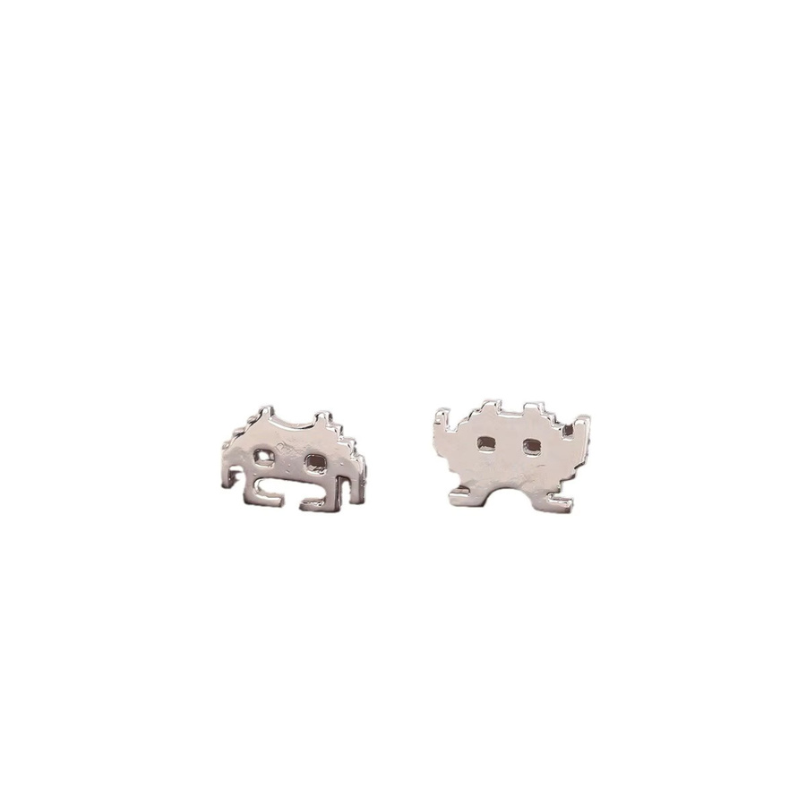 GaGa-Duck Ohrstecker, 925 Sterlingsilber, Cartoon-Ohrringe, asymmetrisch - Bild 5