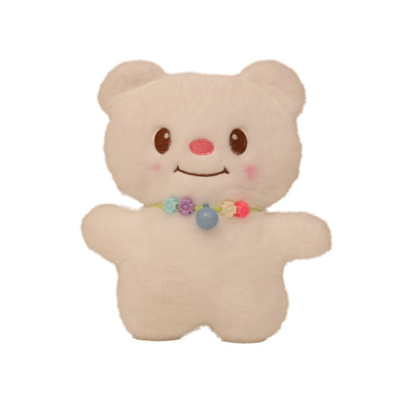 Cremefarbene Halskette Bär Plüschtier für Mädchen und Kinder 23cm - Bild 2