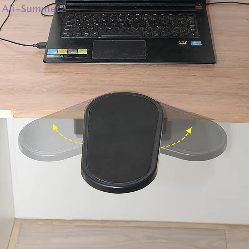 Summer2 Desktop-Handballenauflage mit verstellbarer Armlehne und 360 Grad drehbarem Mauspad-Halter in Schwarz - Bild 2