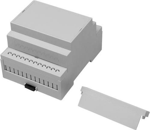 Camdenboss CNMB-4-KIT-CON Hutschienen-Gehäuse aus Polycarbonat in Grau, B/T/H: 90 x 71,0 x 58 mm - Bild 1