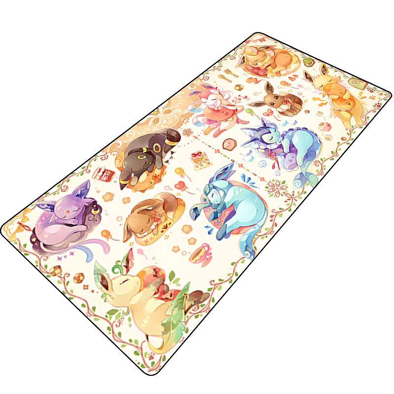 Bandai Kawaii Eevee Mauspad im Anime-Design, bunte Gaming-Mausunterlage für PC und Laptop - Bild 2