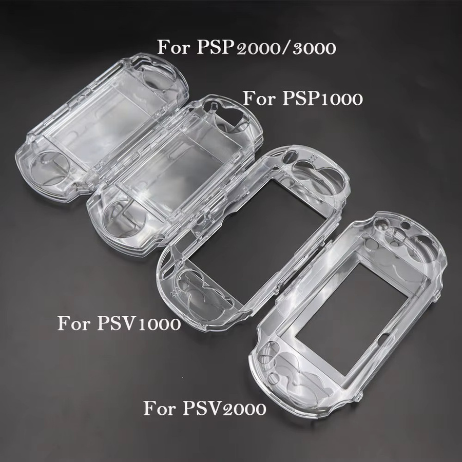 TingDong Transparente Hard Shell Schutzhülle aus Kristall für PSP 1000 2000 3000, PS Vita 1000 2000 und PSP Go Spielkonsolen - Bild 1