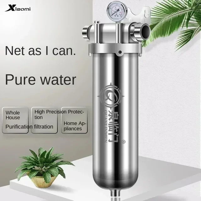 HAOYUNMA Hochleistungs-Vorfilter aus Edelstahl in Silber für Brunnenwasser und Leitungswasser - Bild 1