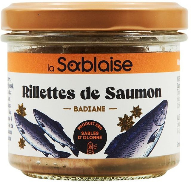La Sablaise Rilette Lachs und geräucherter Lachs Frischkäseaufstrich 90 g - Bild 1