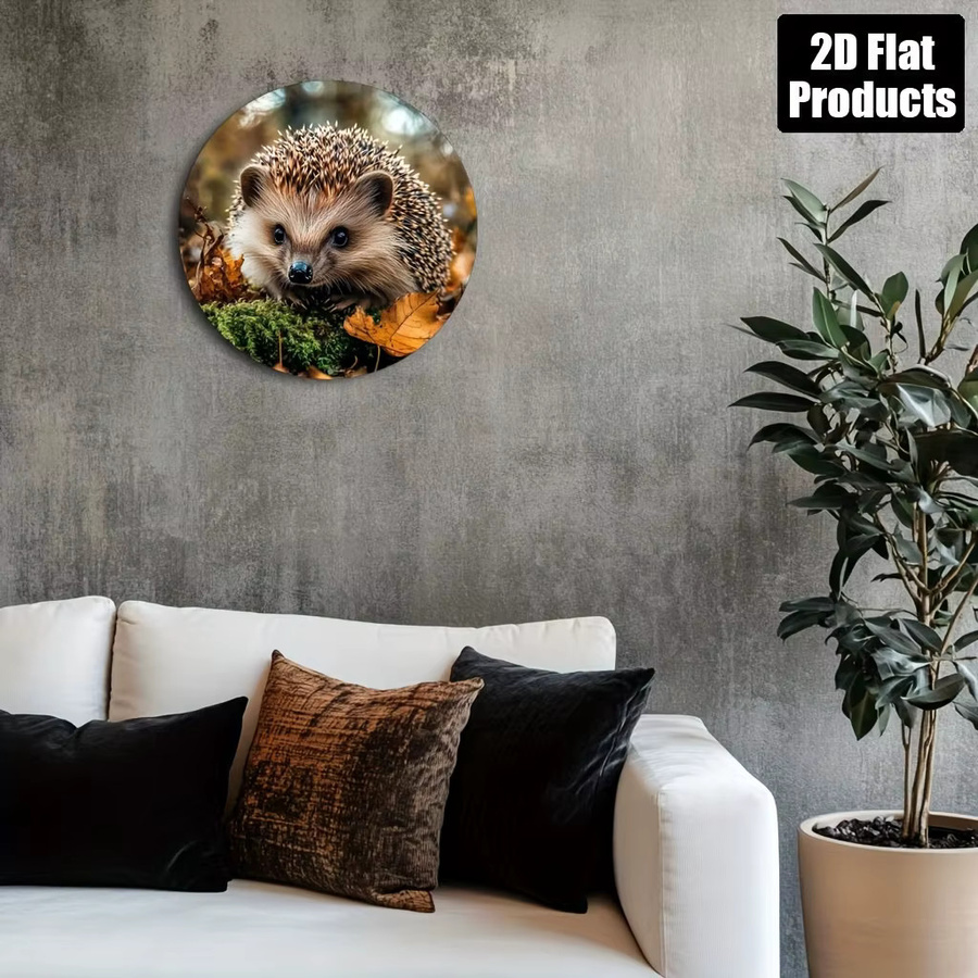 HELLOYOUNG Metallschild mit Tier-Motiv in Mehrfarben, quadratische Wandkunst aus Aluminium, B/B/B: 20,3 x 20,3 x 20,3 cm - Bild 3