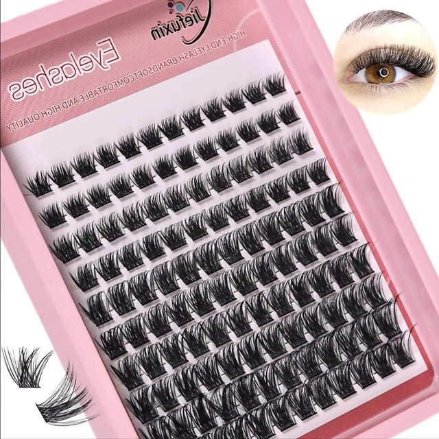 Wispy Einzelwimpernverlängerungen, 120 Stück, D-Curl, 8-16mm, Unisex - Bild 1