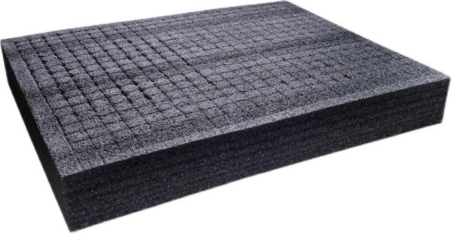 YANGKE Schaumstoffeinlage für Hartschalenkoffer, Schwarz, B: 50 cm, T: 30 cm - Bild 1