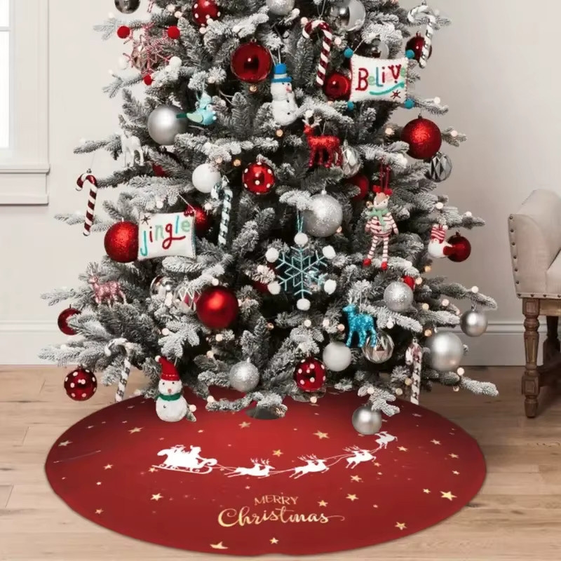 VIKAMA Weihnachtsbaum-Deko mit Rentier und Weihnachtsmann in Rot und Weiß - Bild 3