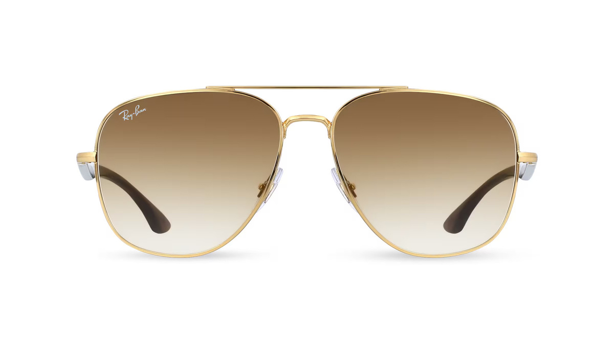 Ray-Ban RB 3683 Sonnenbrille Vollrand, Quadratisch, Metall, Unisex, gold, brown - Bild 1
